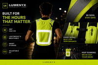 PHOSPHOR High-Vis Running Vest for Night Running, Cycling Vest